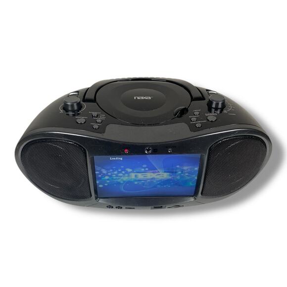 Naxa NDL-256 7″ Bluetooth DVD Boombox - Bluetooth Tested Parts DVD Doesnt Play - Picture 1 of 4